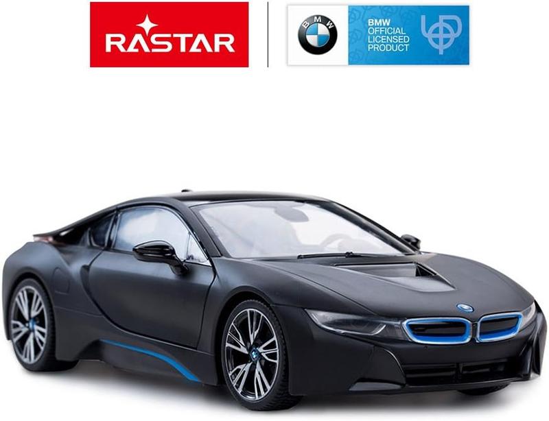 Remote Control Car, 1:14 BMW i8 Radio Remote Control Racing RC Toy Car Model Vehicle, Open Doors by RC, MattBlack.