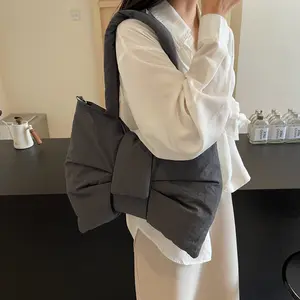 Bella Bow Women’s Oversized Shoulder Bag Adjustable Strap Casual Spring Style