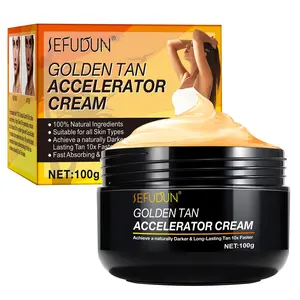 Sefudun Bronzing Cream 100g, Sunless Tan Accelerator, Suitable for All Skin Types, Natural Summer Bronze Look, Bronzed Glow Up, Sunless Tanning Lotion, Body Care, Cosmetic