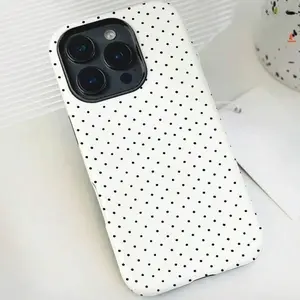 Magsafe Polka Dot Pattern Beautiful Fashion Two-In-One Membrane Shell - Sturdy Double Protective Shell, Matte Feel All-Inclusive Mobile Phone Case Durable, Shock Absorption and Fashion, Suitable for IPhone 16, 17 Pro, Max, Perfect Birthday