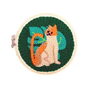 Cat Punch Needle Kit