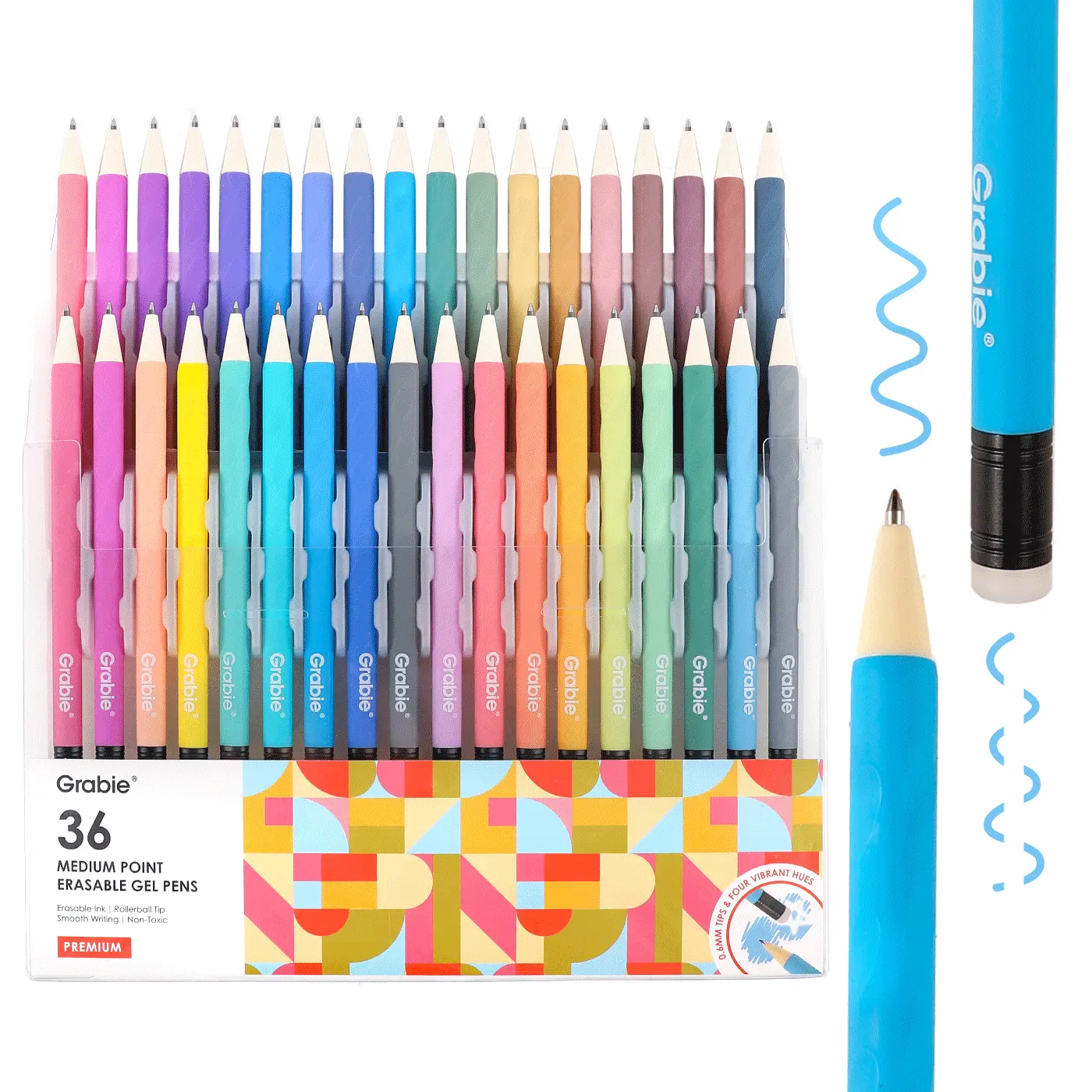 Grabie Medium Point Erasable Gel Pen Set Of 36, TikTokShopBlackFriday