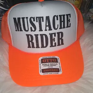 Otto Mustache Rider Trucker Hat - Premium Foam Fabric, Durable Snap Closure, World Famous Foam Front OSFM