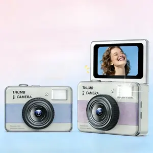 Mini Flip-screen CCD Camera, Portable and Stylish with High-definition Shooting. It’s Small Enough To Be A Charm and Includes A 32G Card, Perfect for Vlogs and Daily Use.