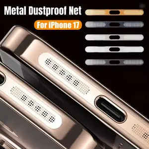 3-Pack High-Quality Metal Dustproof Sticker Set for iPhone 17 Pro Max/17 pro, Scratch-Resistant Earphone Speaker Hole Protector, Screen Guard Film