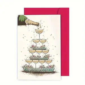 One Piece Party Invitation, Humorous Card, Friend Birthday Card, Friends' Blessings, High Quality Printing, Comes with Envelope, Birthday, Bridal, Wedding, Graduation Supplies