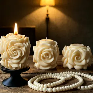Rose Shaped Scented Soy Candle | Aesthetic Decor, Clean Burn, Perfect for Self Care & Gifting