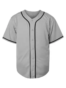 High Quality Blank Baseball Jersey for Men Women Casual Button Down Shirts Short Sleeve Active Team Sports Uniform