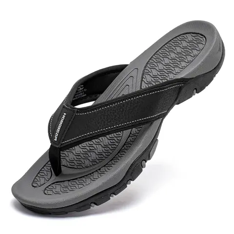 HOBIBEAR  Men's sandals, slippers, new breathable men's beach shoes, summer casual open toe flip flops, Fashionable flip flops, Footwear, Footwear For Beach