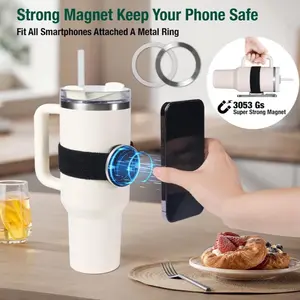 AdjustaGrip Water Bottle Phone Holder Mount Smartphone Stand Magnetic Adjustable Space Cellphone