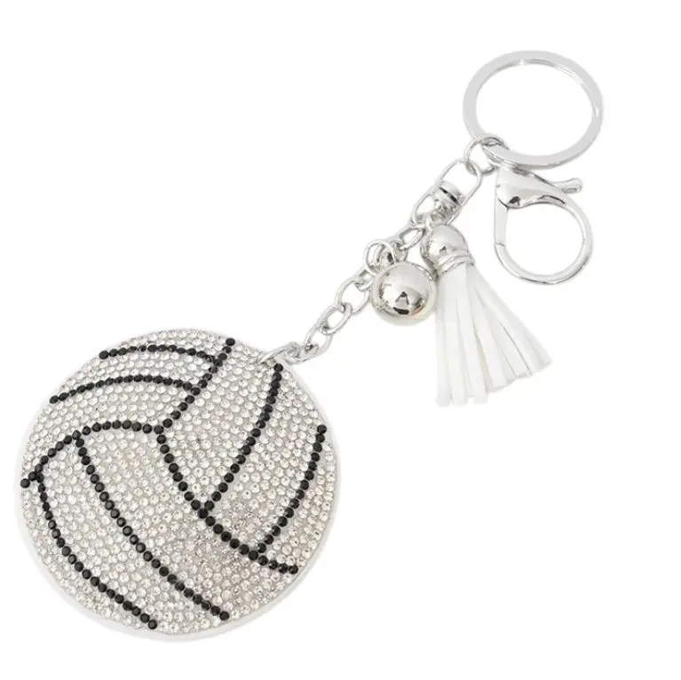 Volleyball Bling Keychains