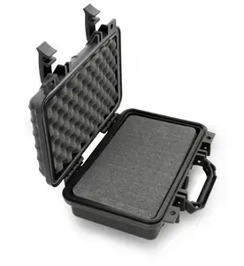 Waterproof Hard Travel Case 12" with Padlock Rings & Customizable Foam - Fits Devices and Accessories up to 9"x5"x2.75" - Airtight Silicone Liner & Crushproof Impact-Resistant Construction