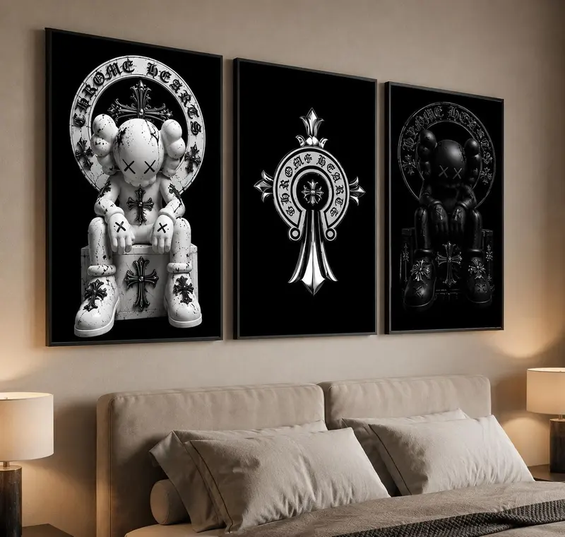 Chrome hearts wall art - TikTok Shop