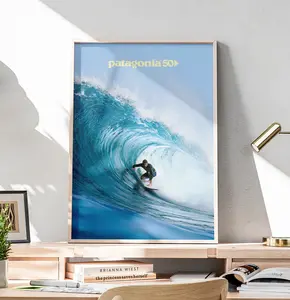 Epic Surfing Wall Art - Patagonia Surf Lifestyle Poster - Wave Photo Print