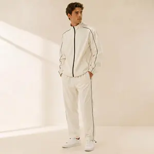 Men's 2-Piece Essential Tracksuit Set - Full-Zip Streetwear Jacket, Casual Activewear Sweatpants