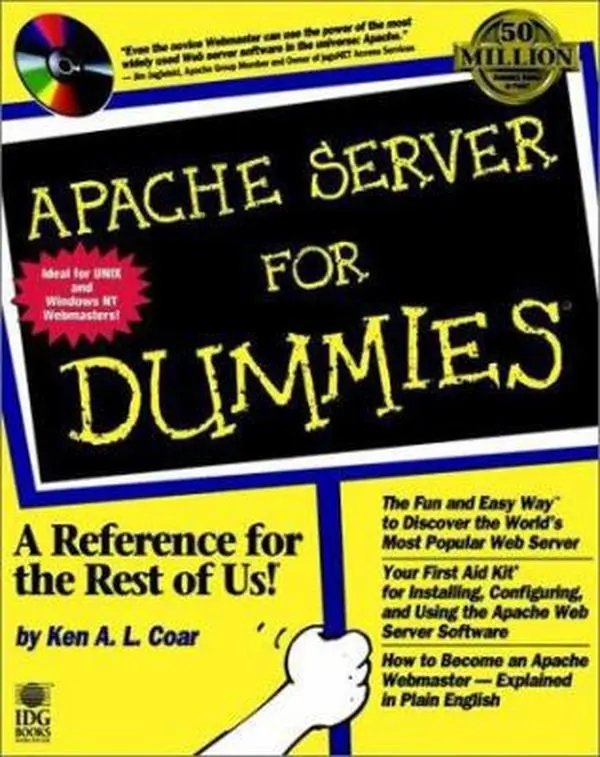 USED Book - Apache Server For Dummies by Ken A. L. Coar (Paperback) - english
