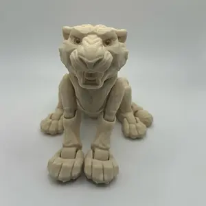 Roaring Tiger Figurine 3D Printed – Fierce Jungle King Desk or Shelf Decor