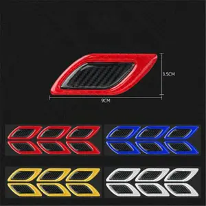 6pcs/set Car Reflective Stickers Decal Anti-Scratch Safety Warning Sticker for Truck Auto Motor Automotive Vehicle Exterior Decorative Accessories