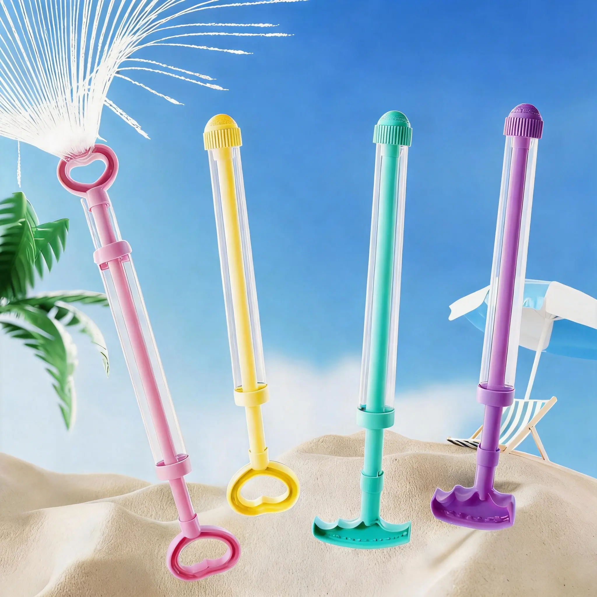 Unisex Pump-Action Water Cannon Toy - Portable Lightweight Outdoor Summer Water Fight Playset for Kids&Adults,Ideal for Beach Trips,Pool Time&Backyard Parties,Exciting Interactive Toy,Ideal Summer Holiday Surprise Gift for the Whole Family