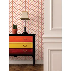 Herringbone Line Wallpaper - Peel and Stick
