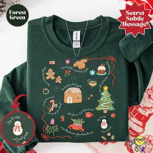 Doodle Liberal Values Holiday sweatshirt, Subtle Trump Christmas T-Shirt