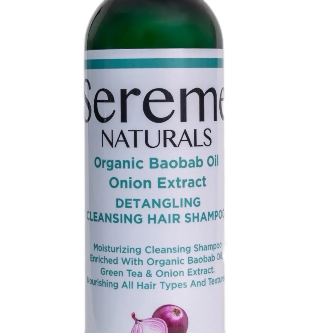 Sereme Naturals Organic Baobab Oil Onion Extract Cleansing Shampoo for Hair