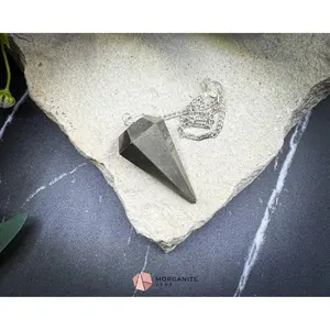 Pyrite Crystal Pendulum for Abundance, Protection & Manifestation