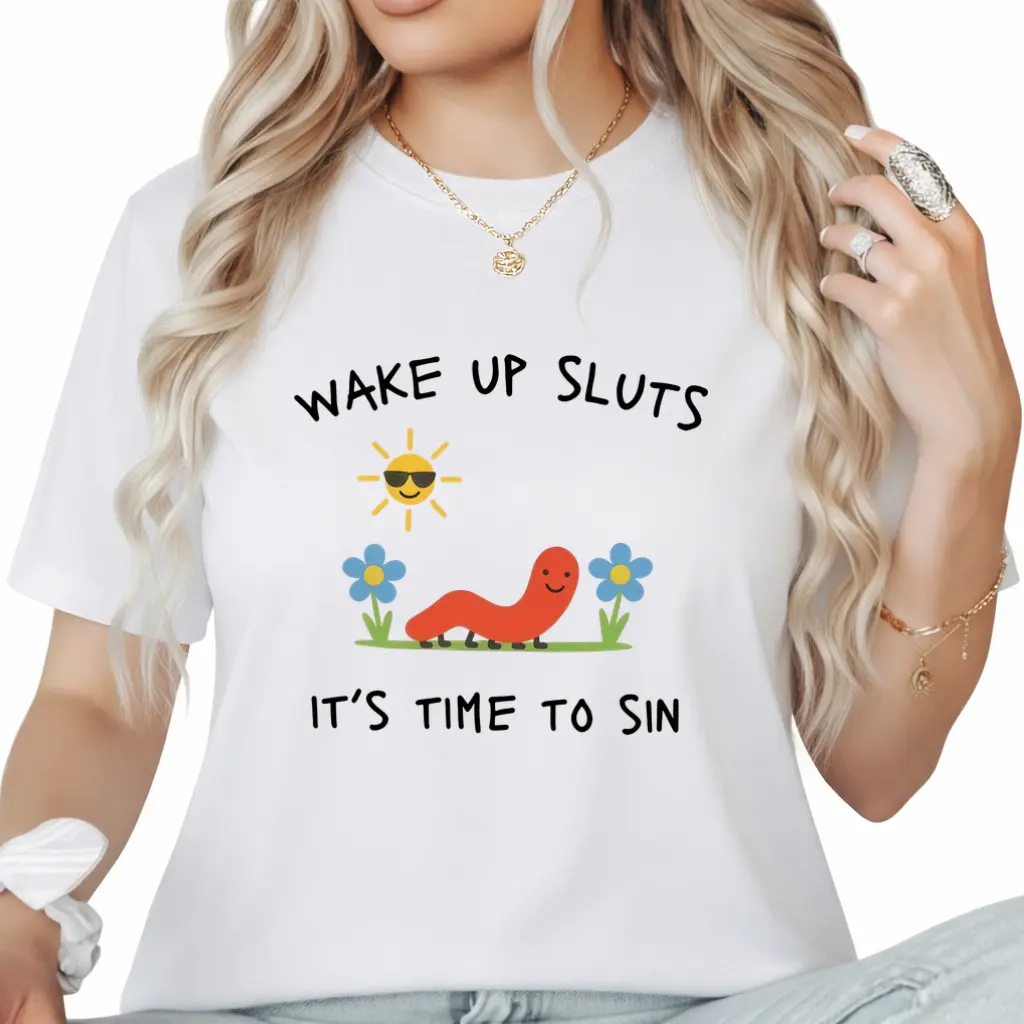 Wake Up TShirt Funny Animal Shirt Meme Graphic Tee Sarcastic TShirt Cursed Tshirt Unhinged Humor Top Viral TShirt