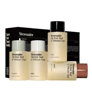 Nécessaire Body Wash Discovery Set – Travel-Size Body Wash in 4 Fine Fragrances | For Women + Men | Dermatologist-Tested. Hypoallergenic. Vegan.