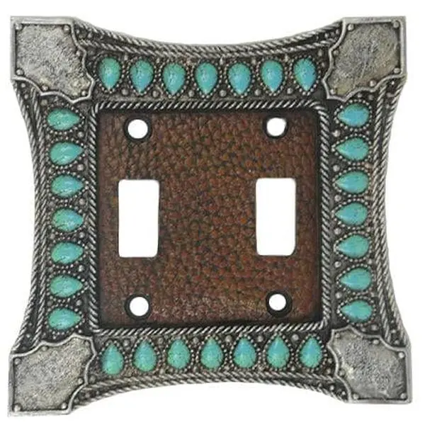 Turquoise Double Switch Wall Plate