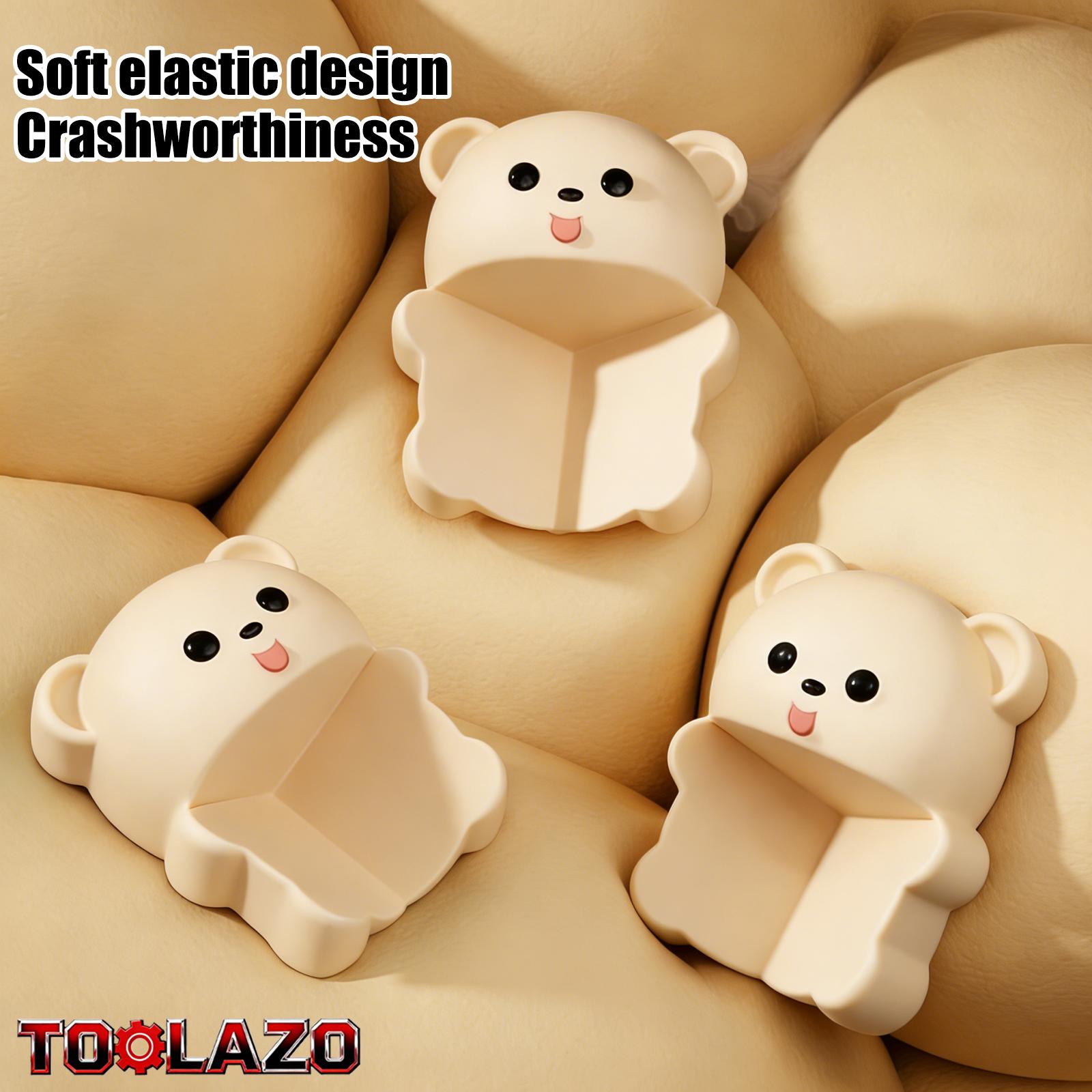 Bear-Shaped Baby Corner Protectors | Super-Thick PVC Cushions That Safeguard Little Ones from Sharp Furniture Edges | Perfect for Coffee Tables, Nightstands, Vanities & Sinks | Childproof Your Home with Cute Bear Style