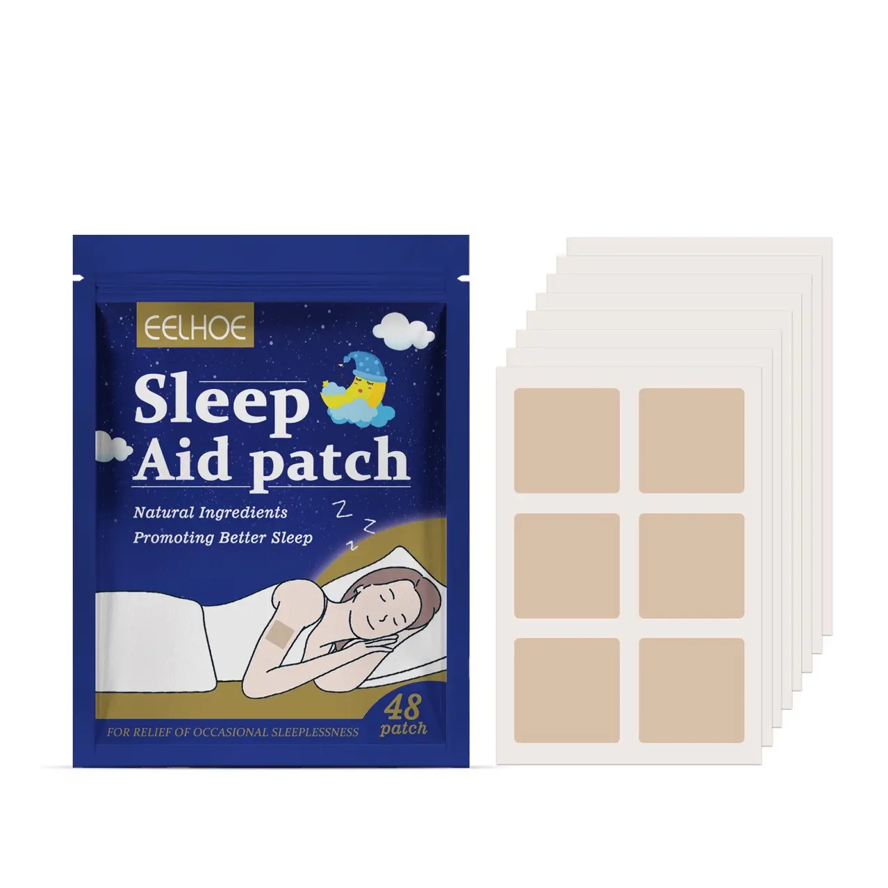 Lavender Natural Sleep Aid Patch - Muscle Relaxer, Anxiety & Fatigue Relief Body Care Patch for Stress Reduction (Beauty & Personal Care)