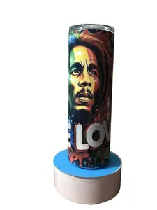 One Love Tumbler - BPA-Free Stainless Steel with Straw - Perfect for On-the-Go Hydration