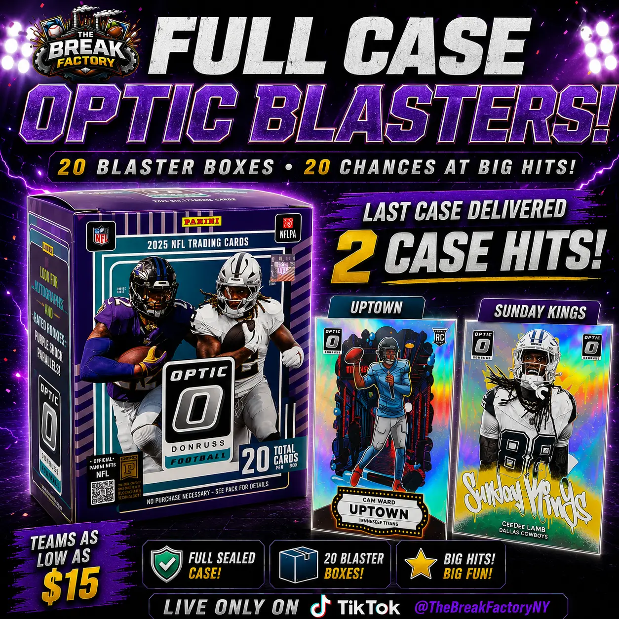 BREAK 116: 2025 Optic Football PYT Team Spot