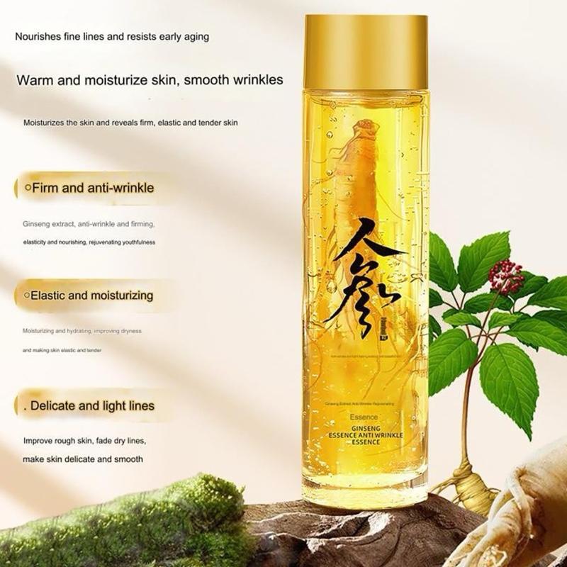2x Ginseng Extract Liquid,Ginseng Extract Anti-Wrinkle Original Serum Oil,Korean Red Ginseng Polypeptide Anti Aging Essence,Ginseng Moisturizer,Reduces Wrinkles,Improves Sagging