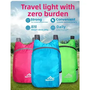 Backpack Foldable Travel Bag Large Capacity Men's and Women's Ultra Light Portable Waterproof School Bag Outdoor footbag