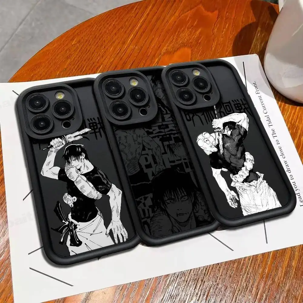 J-Jujutsu Toji Kaisen F-Fushiguro Phone Case Silicone For iPhone 17 Air 17 16 15 14 13 12 11 Plus Pro Max Shockproof Soft Cover