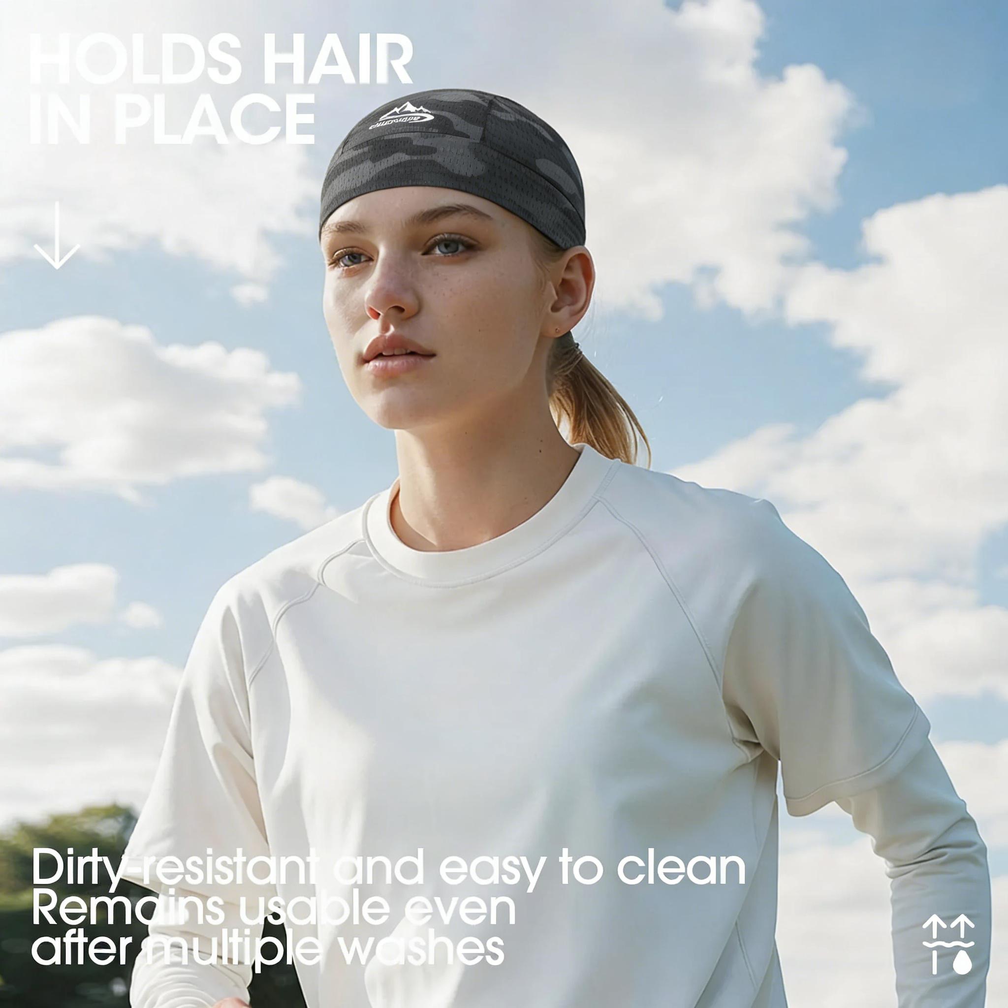 2Pcs/3Pcs Unisex Camo UPF 50+ UV Protection Cycling Helmet Liner Skull Caps | CyclingTok MotorcycleTok OutdoorTok SunSafeTok Breathable Mesh Sweat Wicking Cooling Hat | for Cycling Running Hiking Gym Summer Outdoor Sports 2Pcs/3Pcs Unisex Camo UPF 50+ UV Protection Cycling Helmet Liner Skull Caps | CyclingTok MotorcycleTok OutdoorTok SunSafeTok Breathable Mesh Sweat Wicking Cooling Hat | for Cycling Running Hiking Gym Summer Outdoor Sports