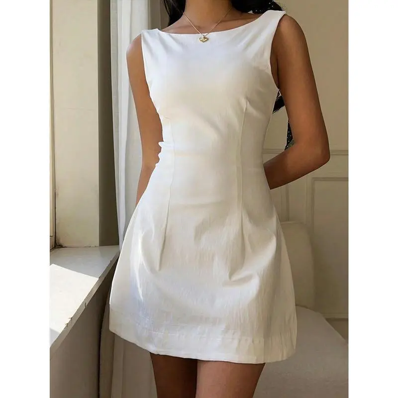 formal jumper dress Strictly Speaking Jumper Dress in Fine Line, Size XL main image 1