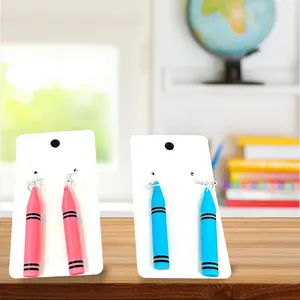Crayon Earrings vibrant Colors summer style earring woman
