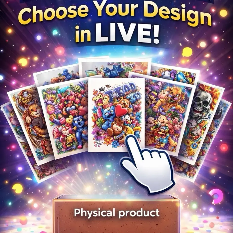 DTF Heat Transfer – Choose Your Design in LIVE