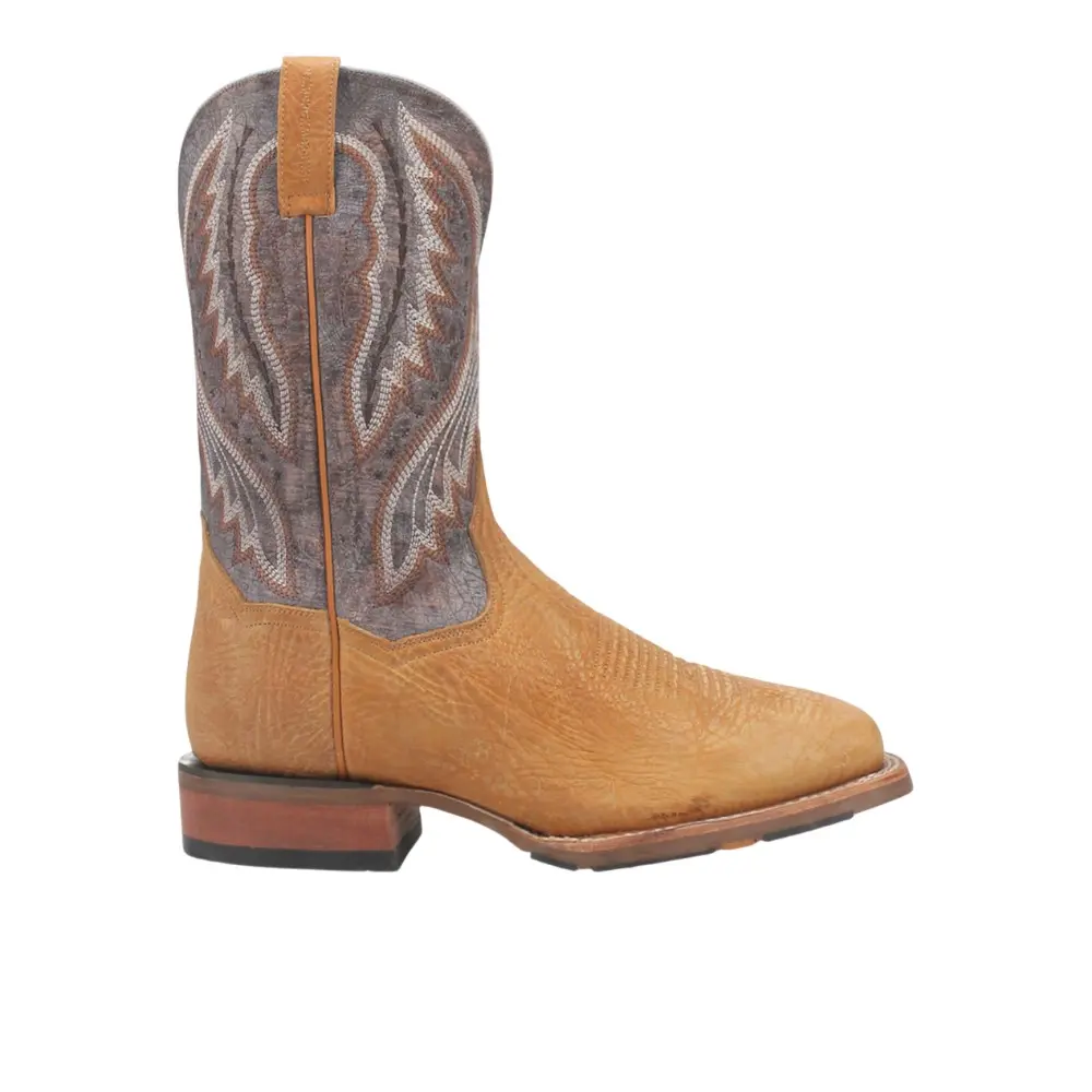 Dan Post Mens Dugan Embroidered Square Toe  Casual Boots Mid Calf - Brown, Grey