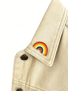 Lucky Rainbow Enamel Brooch Pin, Fashion Decoration Accessory, Suit Collar Badge, Jewelry Gift, New Clothing & Bag Pins