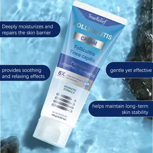 TrueRelief Folliculitis Treatment Cream, Effective Treatment for Folliculitis Scalp Face and Body 120g Haircare Organic Soothing Cream