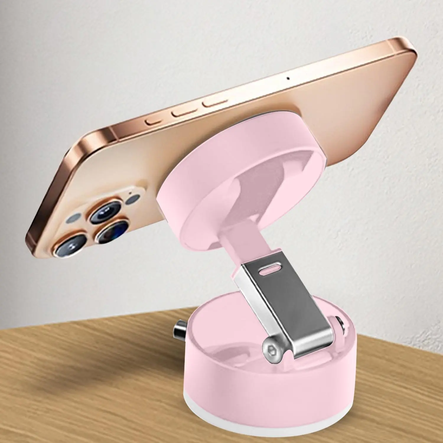 Vacuum Magnetic Suction Cup Folding & Rotating Bracket, Universal Vacuum Rotating Bracket, Mobile Phone Bracket for Home Office, Adjustable Cellphone Holder, Universal Smartphone Holder, Phone Mount