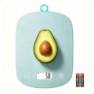 Kitchen Food Scale, High Precision Digital Scale 5000g/1g 11lb* /0.1oz with 6 Units(g/oz/kg/ml/fl.oz/lb:oz), Tare & Auto On/Off Function, Digital Kitchen Scale for Baking, Cooking, Meal Prep, Bread, Milk & Ingredients (Batteries Included)