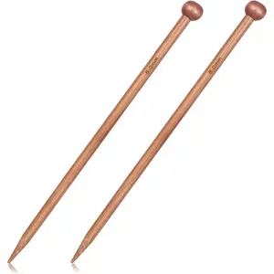 2 count  Knitting , 8 mm Thick Single Pointed Wooden , Single Pointed Thick Knit  for Chunky Yarn Projects Sweaters Scarves Blankets Ideal DIY Knitting & Crochet Supplies