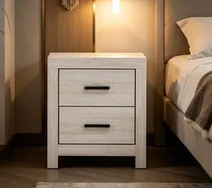 Coastal Vibes White Brantford Nightstand | The Perfect Minimalist Bedside Table for Your Space
