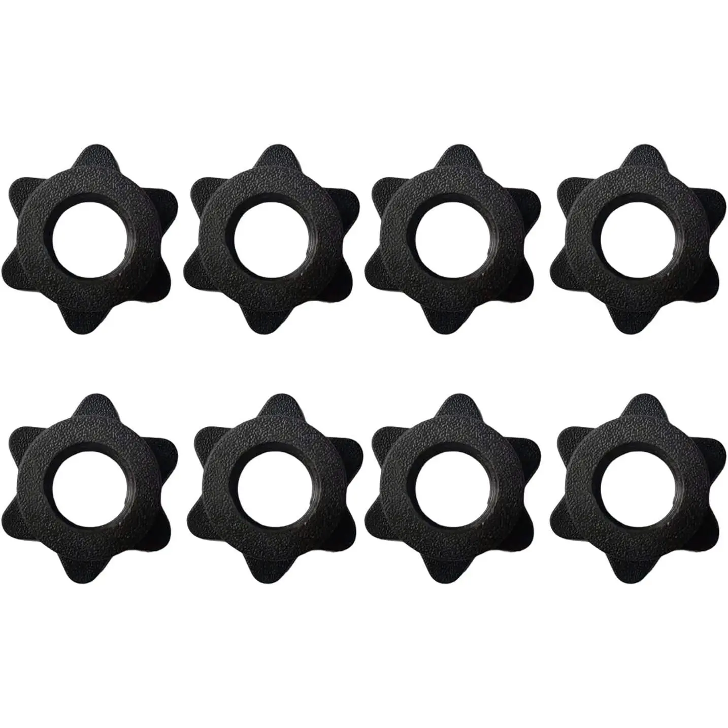 8 count Spinlock Collars, 1 inch Barbell Spin-Lock Collars Screw Clamps, Standard Dumbbell Hex Nut Dumbbell Rod Nut Barbell Screw Collarfor, Clamps Weight Clips for Dumbell Weight