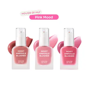 [House of Hur Official] Moist Ampoule Blusher Pink Mood Set | Dewy Glass Skin Liquid Blush